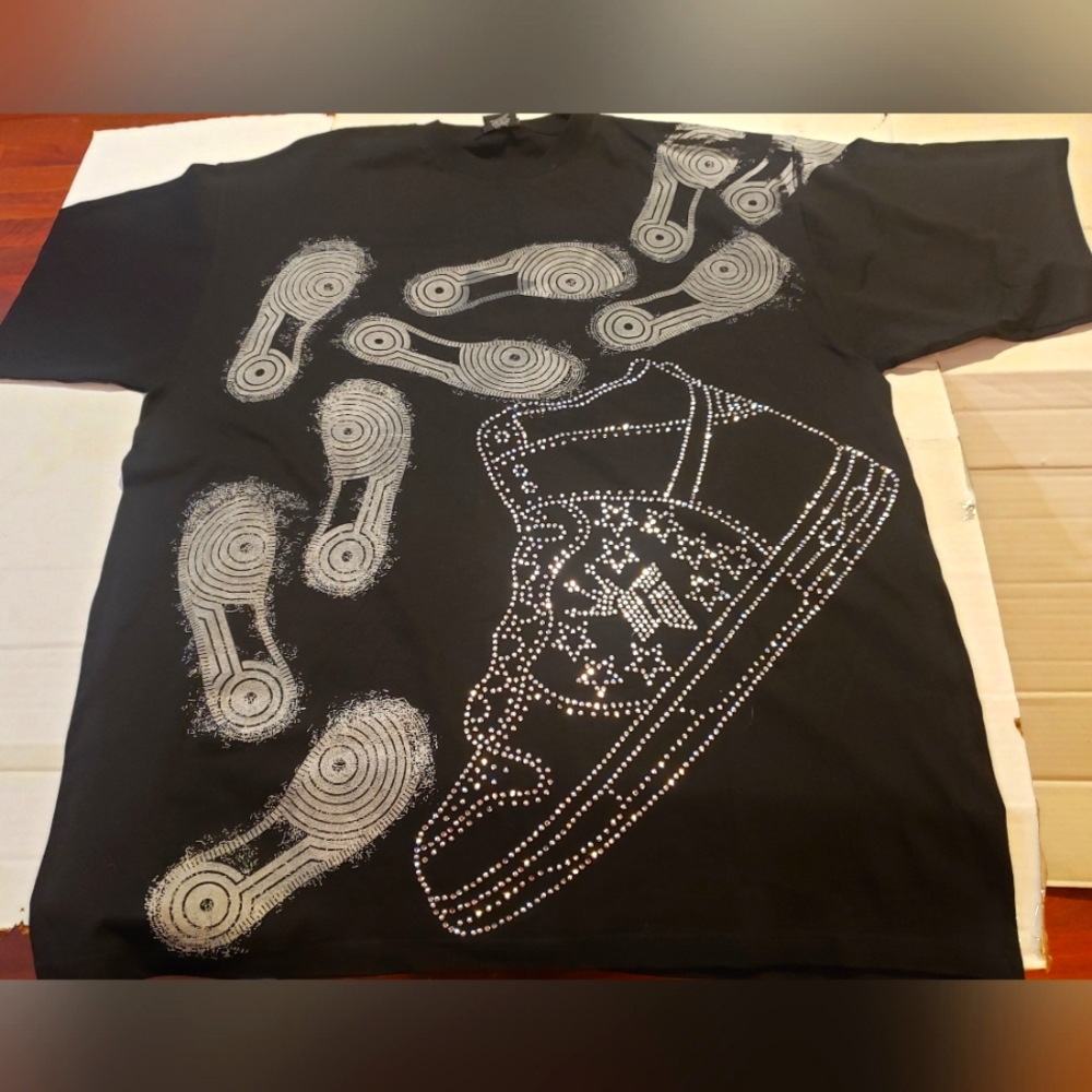 Mens graphic bling tshirt
